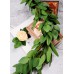 JC nateva Artificial Seeded Eucalyptus Garland, Fake Greenery Leaves Green Vines for Wedding Arch Table Runner Mantel Home Decoration
